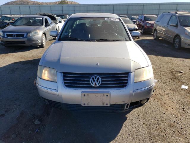 WVWRH63B32P185140 - 2002 VOLKSWAGEN PASSAT GLX SILVER photo 5