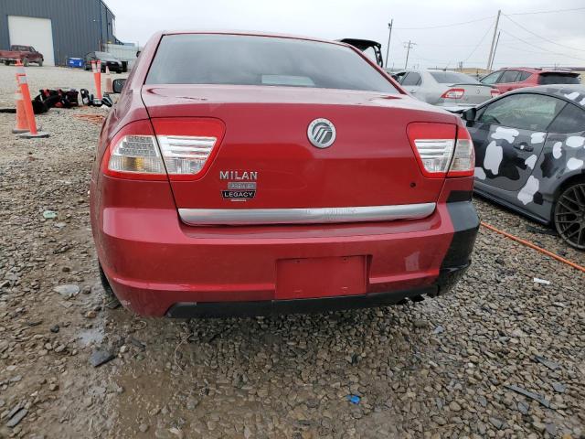 3MEFM08Z06R632439 - 2006 MERCURY MILAN PREM RED photo 6