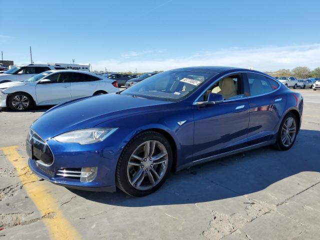 5YJSA1E2XFF110490 - 2015 TESLA MODEL S Կապույտ լուսանկար 1