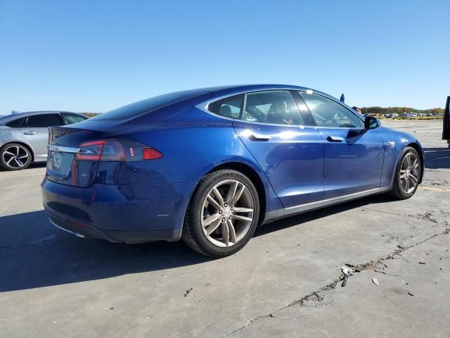 5YJSA1E2XFF110490 - 2015 TESLA MODEL S Կապույտ լուսանկար 3