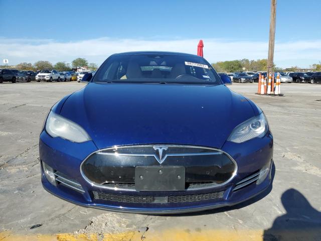 5YJSA1E2XFF110490 - 2015 TESLA MODEL S Կապույտ լուսանկար 5