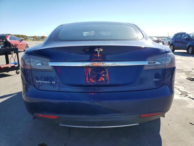 5YJSA1E2XFF110490 - 2015 TESLA MODEL S Կապույտ լուսանկար 6