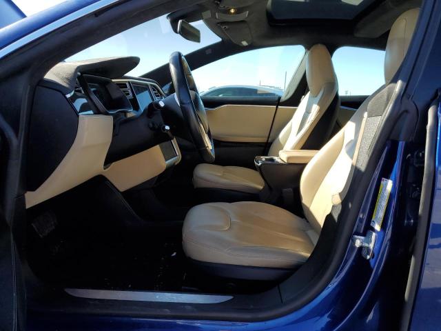 5YJSA1E2XFF110490 - 2015 TESLA MODEL S Կապույտ լուսանկար 7