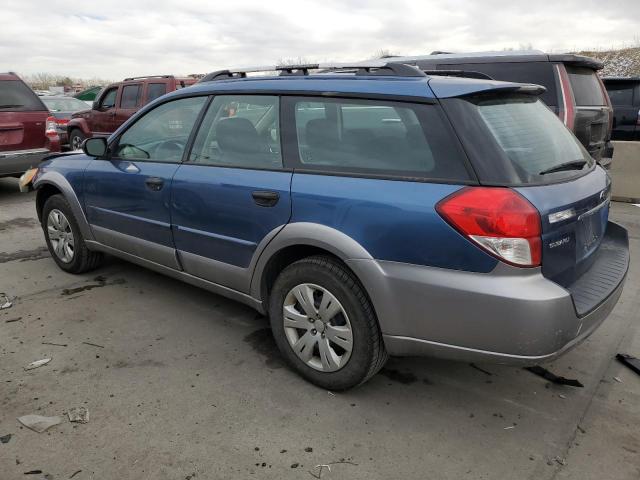 4S4BP60C087357744 - 2008 SUBARU OUTBACK BLUE photo 2