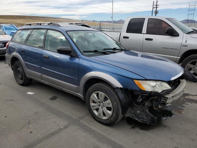 4S4BP60C087357744 - 2008 SUBARU OUTBACK BLUE photo 4