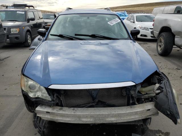 4S4BP60C087357744 - 2008 SUBARU OUTBACK BLUE photo 5