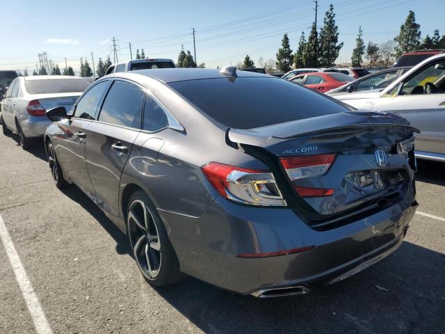 1HGCV2F3XJA015145 - 2018 HONDA ACCORD SPO GRAY photo 2