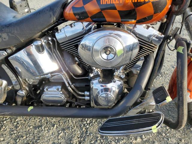 1HD1BMY121Y031268 - 2001 HARLEY-DAVIDSON FLSTF ORANGE photo 7