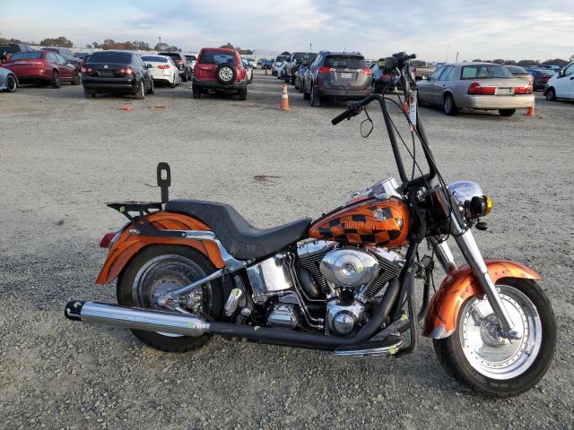 1HD1BMY121Y031268 - 2001 HARLEY-DAVIDSON FLSTF ORANGE photo 9