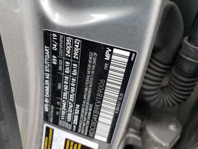 WDC0G4KB9KV189006 - 2019 MERCEDES-BENZ GLC 300 4M GRAY photo 13