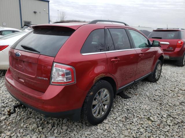 2FMDK39C48BA16251 - 2008 FORD EDGE LIMIT RED photo 3