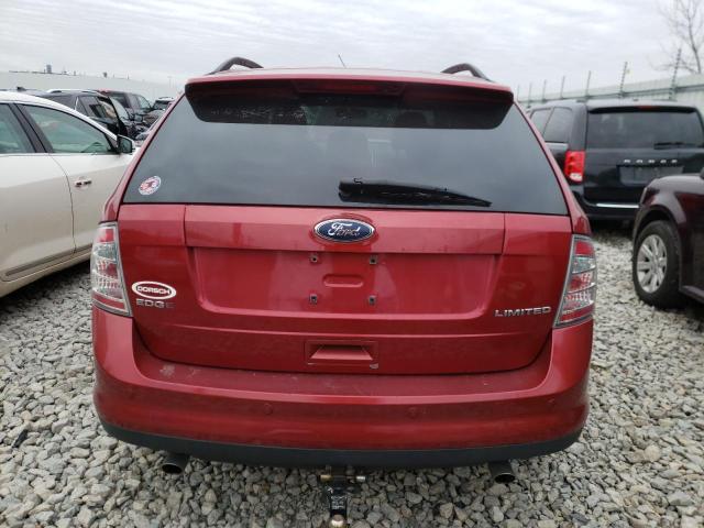 2FMDK39C48BA16251 - 2008 FORD EDGE LIMIT RED photo 6