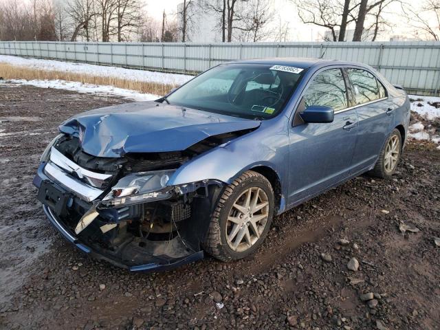 3FAHP0CG1AR115592 - 2010 FORD FUSION SEL BLUE photo 1