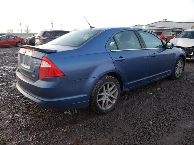 3FAHP0CG1AR115592 - 2010 FORD FUSION SEL BLUE photo 3