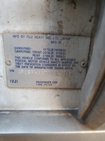 JF1SF65571H727014 - 2001 SUBARU FORESTER S WHITE photo 12