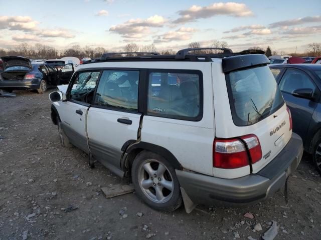 JF1SF65571H727014 - 2001 SUBARU FORESTER S WHITE photo 2