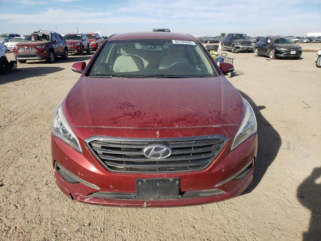 5NPE24AA6FH221547 - 2015 HYUNDAI SONATA ECO MAROON photo 5