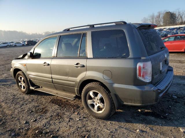 2HKYF187X7H501404 - 2007 HONDA PILOT EXL GRAY photo 2