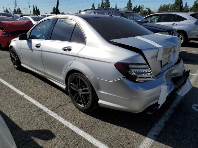 WDDGF4HB0EG218714 - 2014 MERCEDES-BENZ C 250 SILVER photo 2