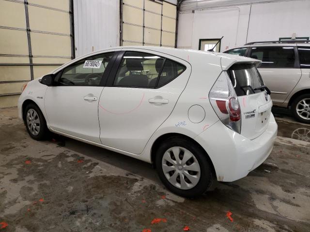 JTDKDTB32C1524139 - 2012 TOYOTA PRIUS C თეთრი ფოტო 2