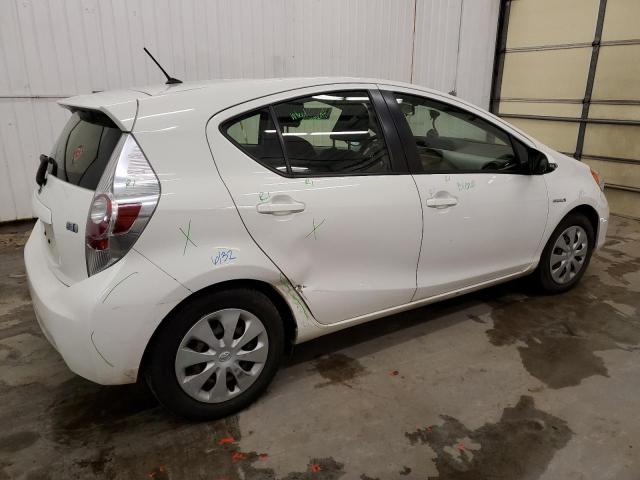 JTDKDTB32C1524139 - 2012 TOYOTA PRIUS C თეთრი ფოტო 3
