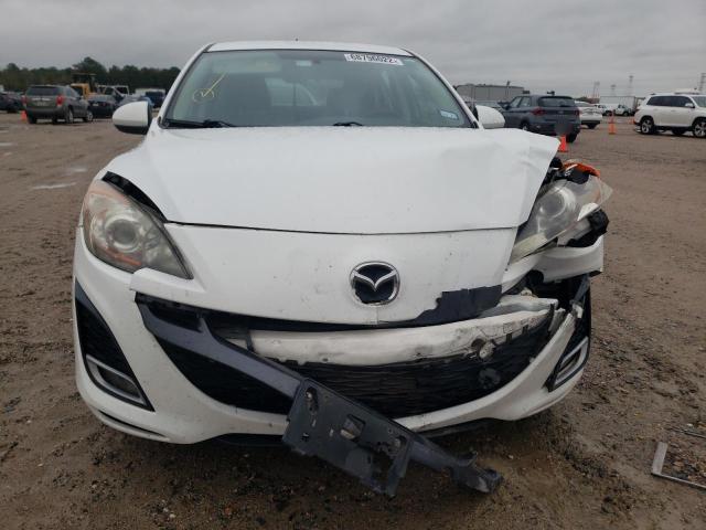 JM1BL1K53B1455176 - 2011 MAZDA 3 S WHITE photo 5