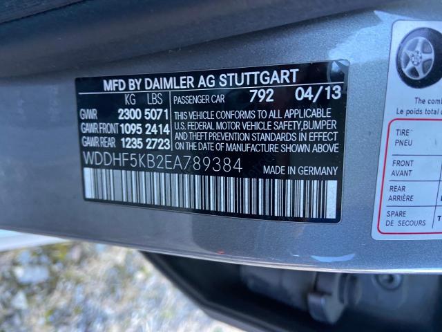 WDDHF5KB2EA789384 - 2014 MERCEDES-BENZ E 350 GRAY photo 11