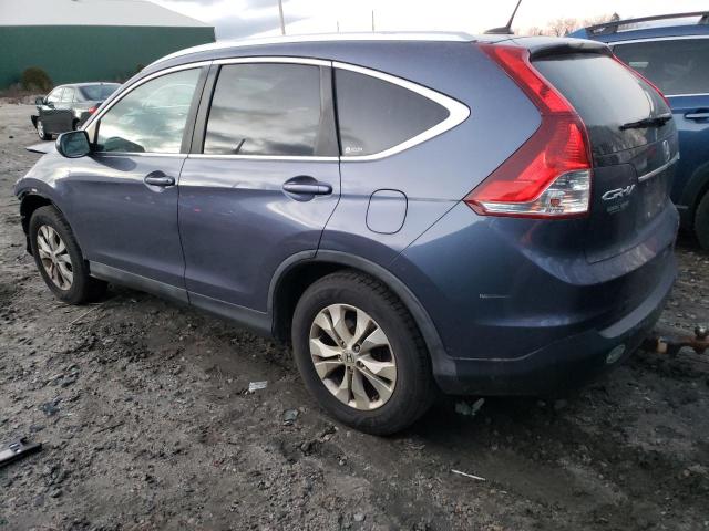 5J6RM4H70CL055615 - 2012 HONDA CR-V EXL BLUE photo 2