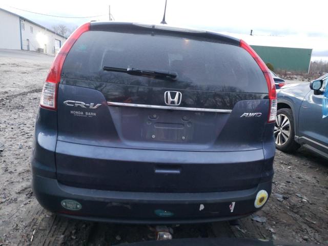 5J6RM4H70CL055615 - 2012 HONDA CR-V EXL BLUE photo 6