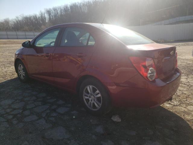 1G1JA5SHXC4181051 - 2012 CHEVROLET SONIC LS RED photo 2