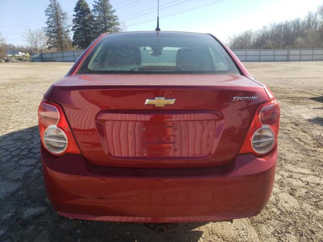 1G1JA5SHXC4181051 - 2012 CHEVROLET SONIC LS RED photo 6