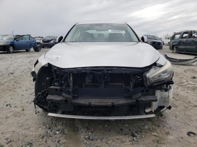 JN1AV7AR7EM700404 - 2014 INFINITI Q50 HYBRID SILVER photo 5