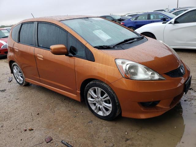 JHMGE8H6XAS004276 - 2010 HONDA FIT SPORT ORANGE photo 4