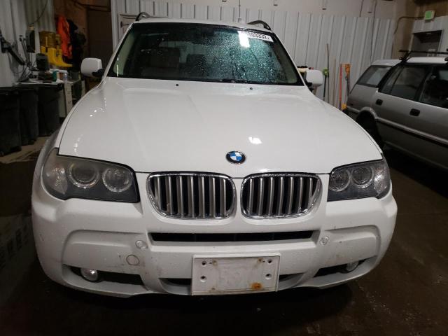 WBXPC93449WE79192 - 2009 BMW X3 XDRIVE3 WHITE photo 5