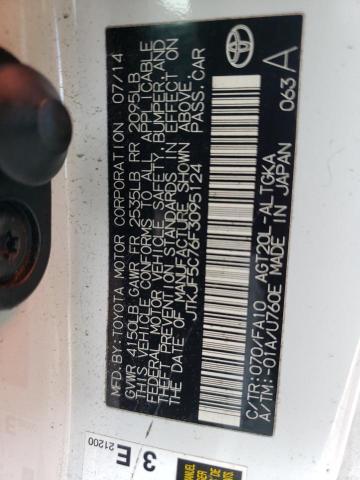 JTKJF5C76F3095124 - 2015 TOYOTA SCION TC Beyaz fotoğraf 12