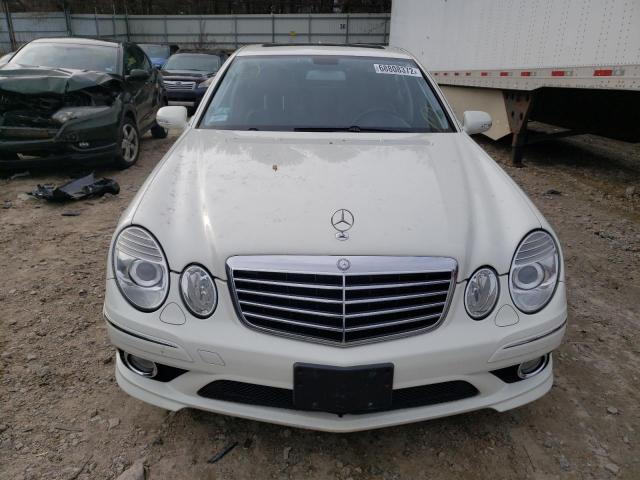 WDBUF87X99B376102 - 2009 MERCEDES-BENZ E350 WHITE photo 5