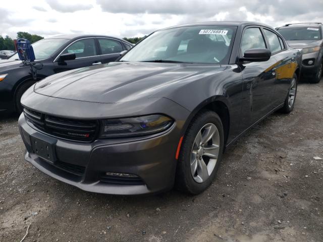 2C3CDXHG0GH204366 - 2016 DODGE CHARGER SX CHARCOAL photo 2