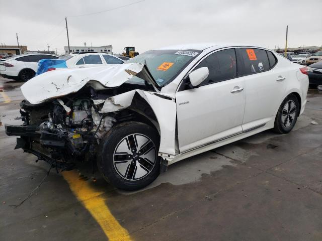 KNAGM4AD4D5038204 - 2013 KIA OPTIMA HYB WHITE photo 1