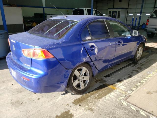 JA3AU26U48U602241 - 2008 MITSUBISHI LANCER ES BLUE photo 3