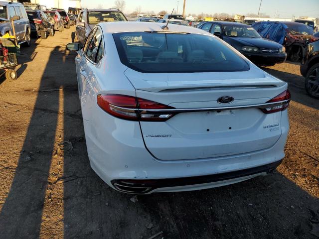 3FA6P0K99HR177617 - 2017 FORD FUSION TIT WHITE photo 6