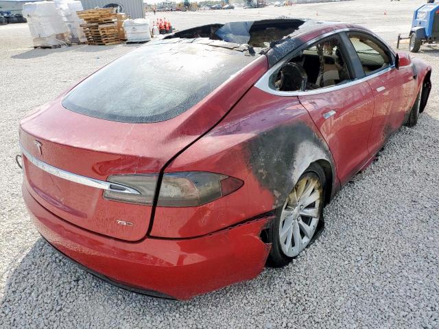 5YJSA1E25JF283035 - 2018 TESLA MODEL S Qırmızı foto 4