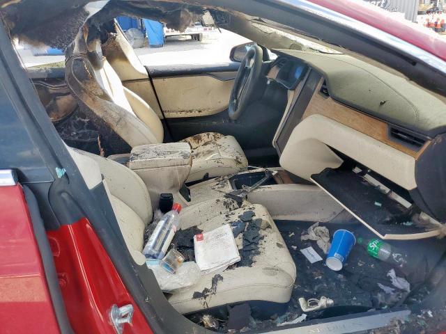 5YJSA1E25JF283035 - 2018 TESLA MODEL S Qırmızı foto 5