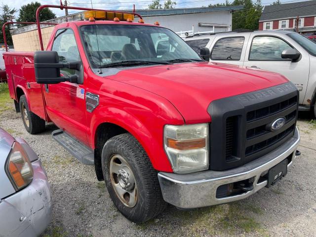 1FDSF34RX8EB06564 - 2008 FORD F350 SRW S RED photo 1