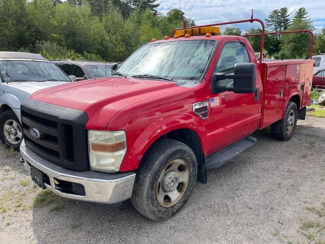 1FDSF34RX8EB06564 - 2008 FORD F350 SRW S RED photo 2