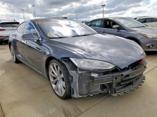 5YJSA1H15EFP62449 - 2014 TESLA MODEL S Boz foto 1