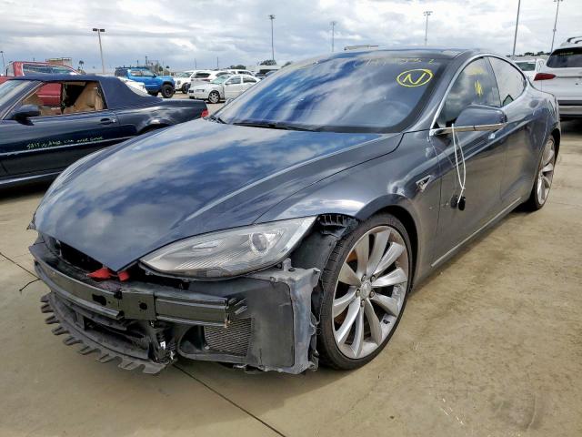 5YJSA1H15EFP62449 - 2014 TESLA MODEL S Boz foto 2