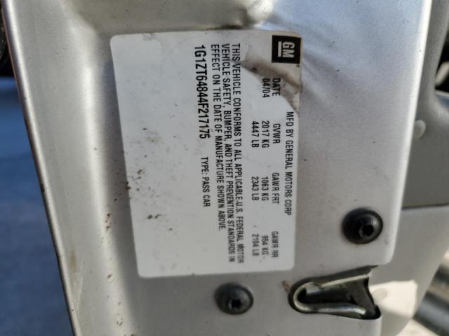 1G1ZT64844F217175 - 2004 CHEVROLET MALIBU MAX 银色 照片 12