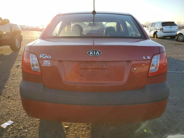 KNADE223096533821 - 2009 KIA RIO BASE RED photo 6