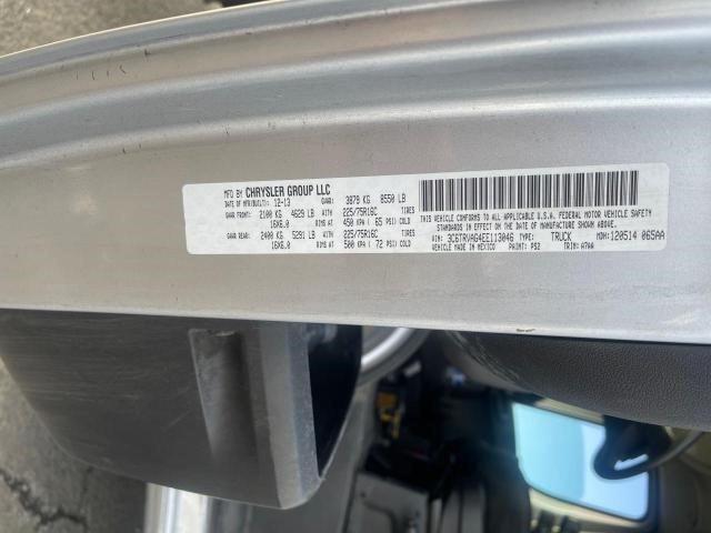 3C6TRVAG4EE113046 - 2014 RAM PROMASTER GRAY photo 10