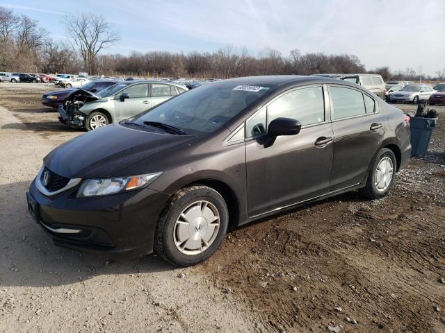 2HGFB2F6XEH555246 - 2014 HONDA CIVIC HF GRAY photo 1